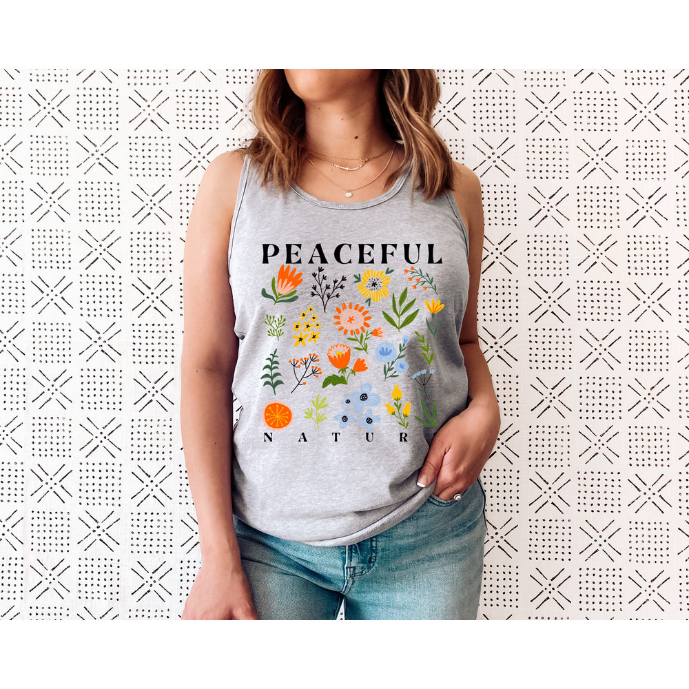 Wildflower Tank Top, Flower Tank Top, Floral Tank Top, Cute Spring Shirt, Boho Tank Top, Gift For Her, Birthday Gifts, Wild Flower Tee - 3.jpg