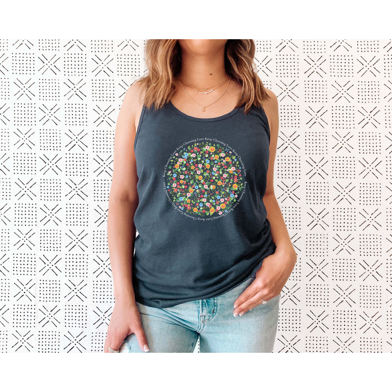 Wildflower Tank Top, Flower Tank Top, Floral Tank Top, Cute Spring Shirt, Boho Tank Top, Gift For Her, Birthday Gifts, Wild Flower Tee - 4.jpg