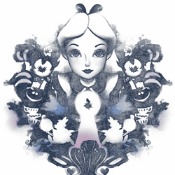 disney alice in wonderland alice mirrored watercolor  png, sublimation, digital download.pngdisney alice in wonderland a