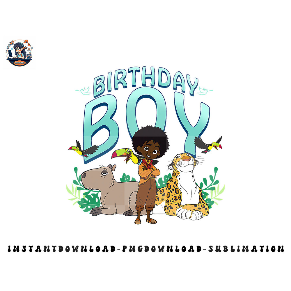 Disney Encanto Antonio Birthday Boy Animal Poster png, sublimation, digital download.jpg