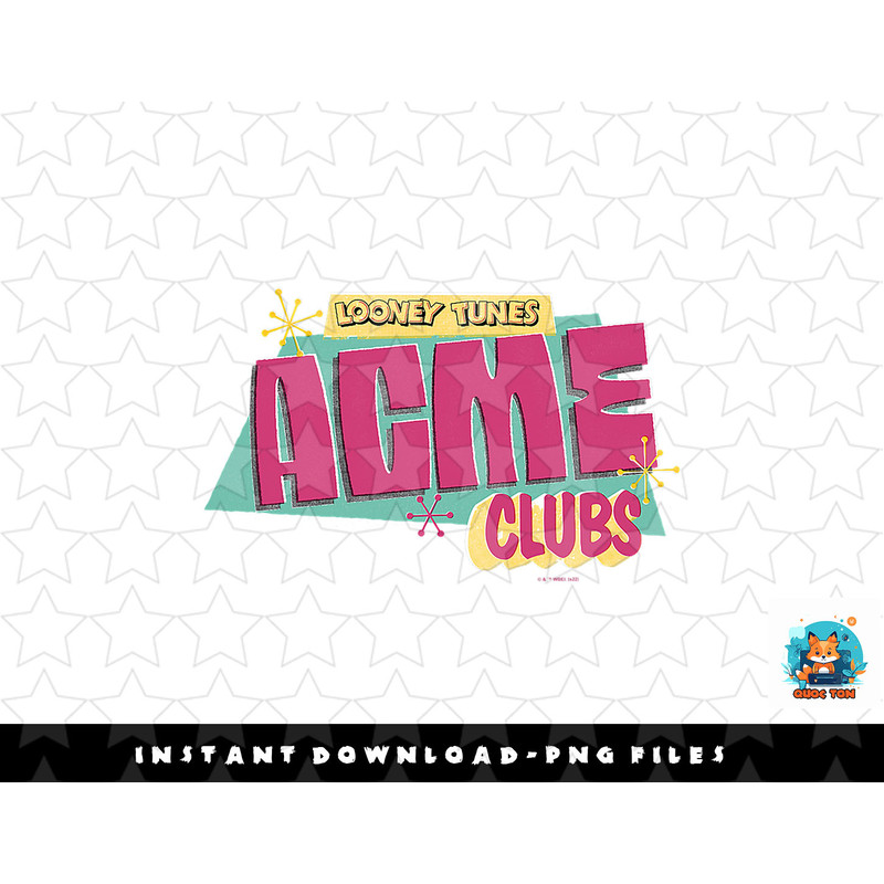 Looney Tunes Acme Clubs Vintage Logo png, sublimation, digital download.jpg