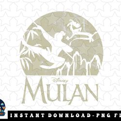 disney mulan and mushu kick silhouette logo v1 png, sublimation, digital download
