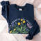 Wildflower T-shirt, Floral Sweatshirt, Vintage Floral Tee, Flower Fall Sweatshirt, Womens Sweatshirt, Ladies Top, Best Friend Gift - 7.jpg