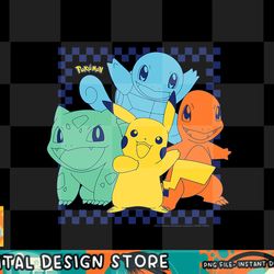pokemon - group checker frame png, digital prints, sublimation