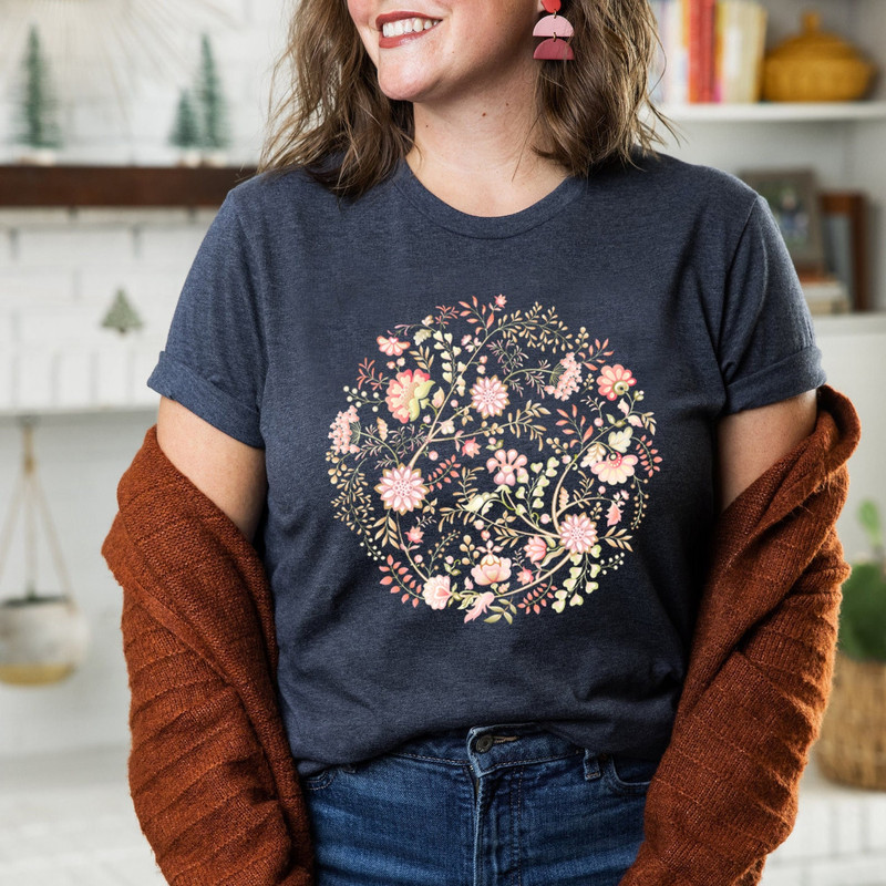 Wildflower Tshirt, Wild Flowers Shirt, Floral Tshirt, Flower Shirt, Gift for Women, Ladies Shirts, Best Friend Gift - 3.jpg