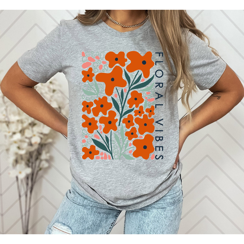 Wildflower Tshirt, Wild Flowers Shirt, Floral Tshirt, Flower Shirt, Gift for Women, Ladies Shirts, Best Friend Gift - 7.jpg