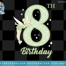 disney peter pan 8th birthday tinkerbell portrait png, digital prints