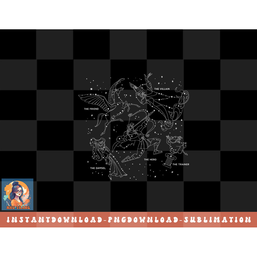 Disney Hercules Constellation Poster png, sublimation, digital download.jpg