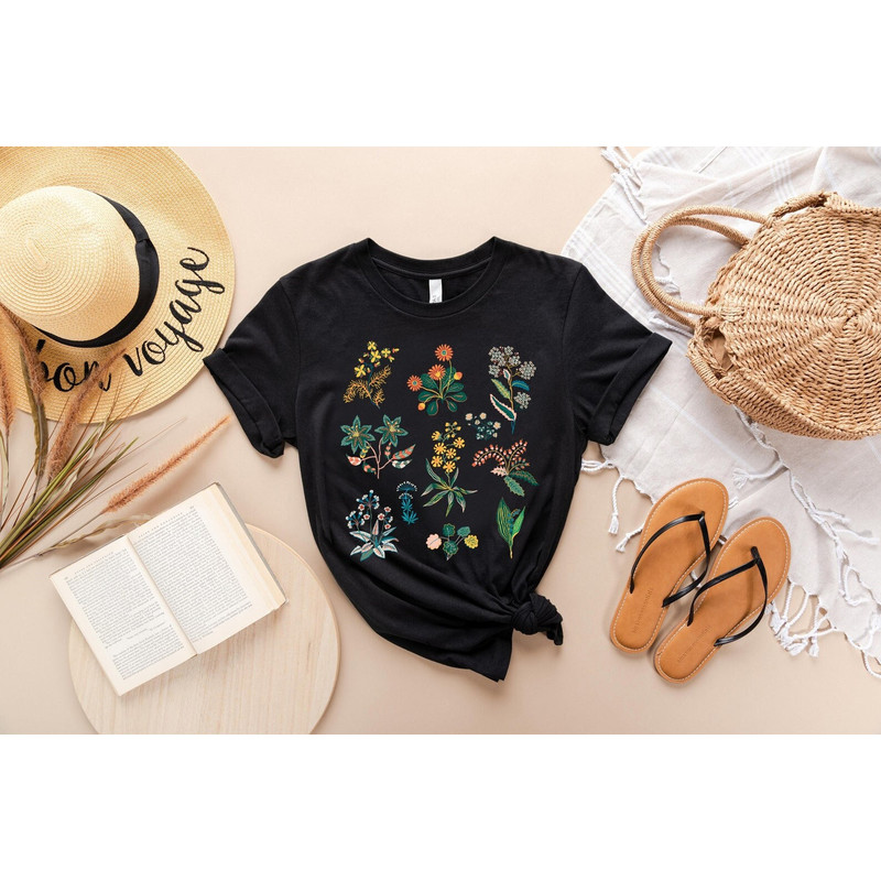 Wildflower Tshirt, Wild Flowers Shirt, Floral Tshirt, Flower Shirt, Gift for Women, Ladies Shirts, Best Friend Gift - 1.jpg