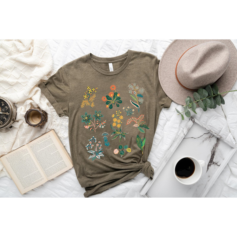 Wildflower Tshirt, Wild Flowers Shirt, Floral Tshirt, Flower Shirt, Gift for Women, Ladies Shirts, Best Friend Gift - 4.jpg