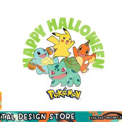pokemon - happy halloween png, digital prints, sublimation