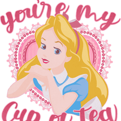 disney alice in wonderland alice valentine s day cup of tea  png, sublimation, digital download.pngdisney alice in wonde