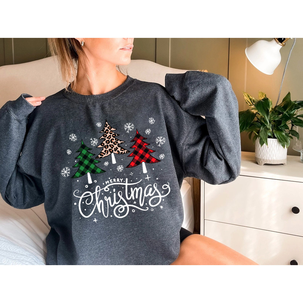 Womens Christmas Sweatshirt, Christmas Sweater, Christmas Crewneck, Christmas Tree Sweatshirt, Holiday Sweaters for Women, Winter Sweatshirt - 5.jpg