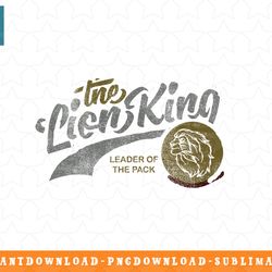disney lion king leader of the pack simba logo png, sublimation, digital download