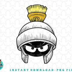 kids looney tunes marvin the martian sketched big face png, sublimation, digital download