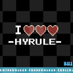legend of zelda i heart hyrule pixel art text png, sublimate, digital download