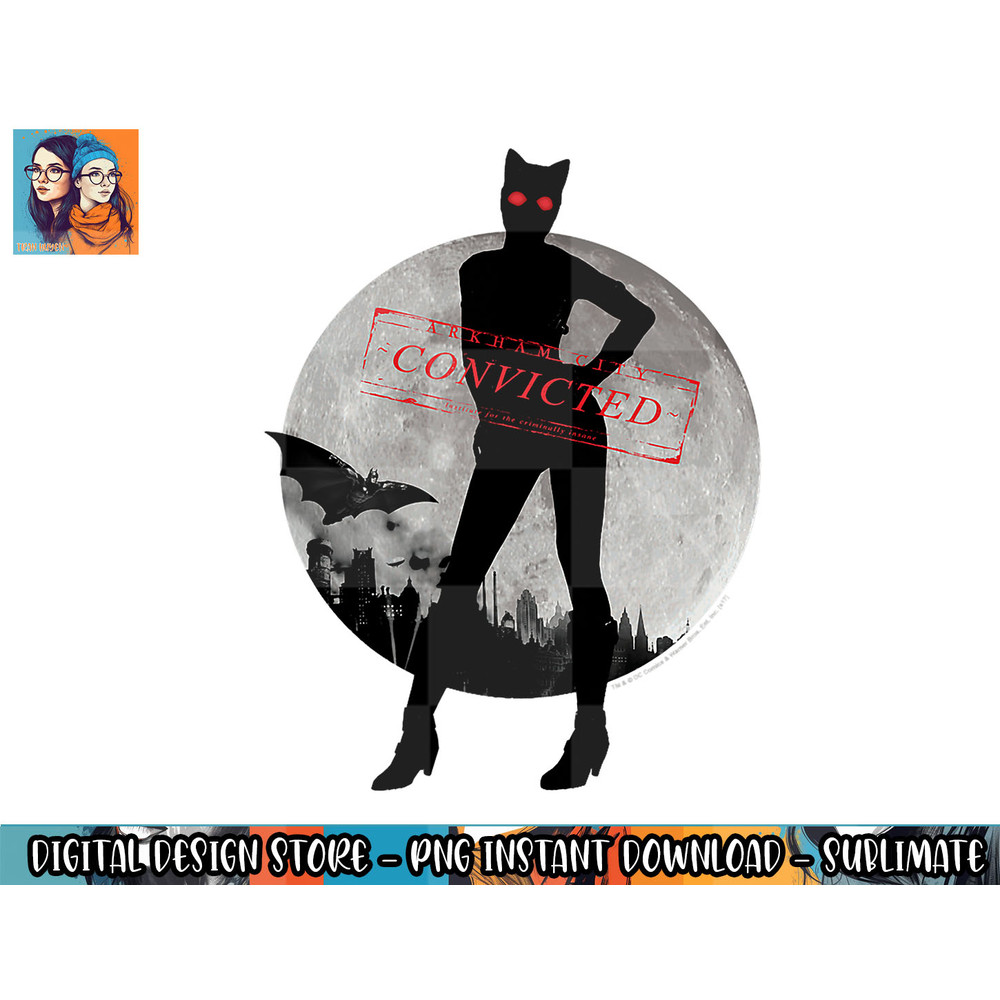 Batman Arkham City Catwoman Convicted T Shirt png, sublimate, digital download.jpg