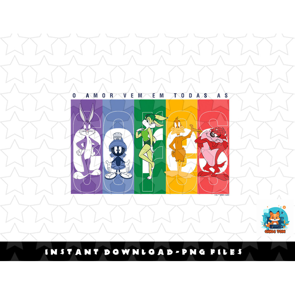 Looney Tunes Amor Group Color Panels png, sublimation, digital download.jpg