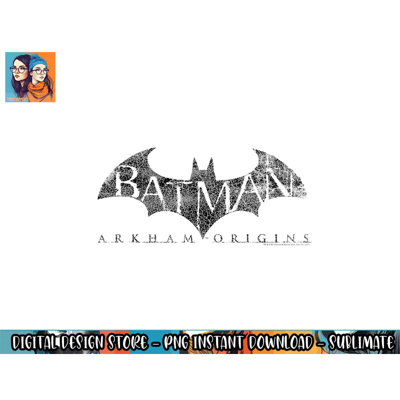 Batman Arkham Origins Crackle Logo png, sublimate, digital download.jpg
