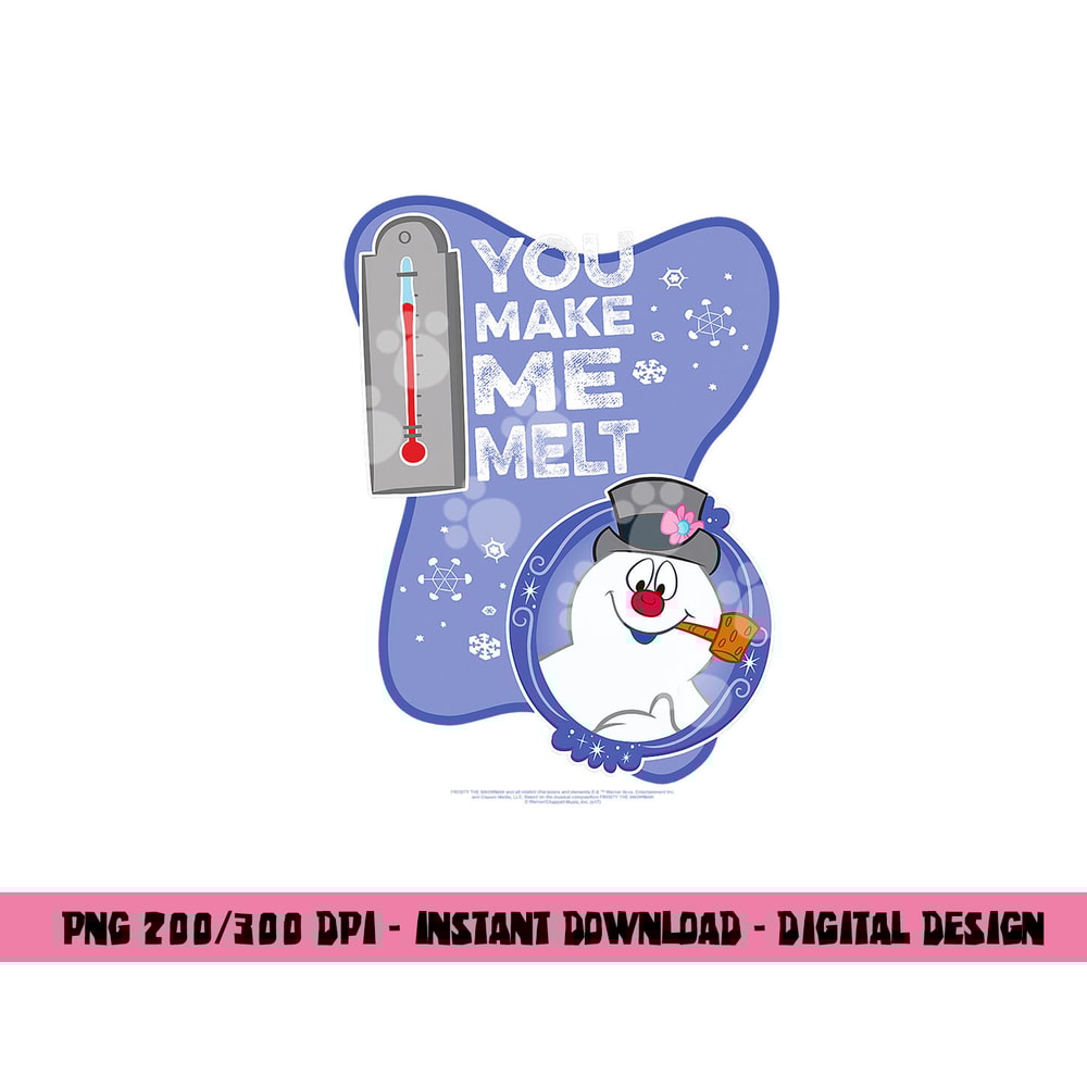 Frosty the Snowman Melt png, sublimation .jpg