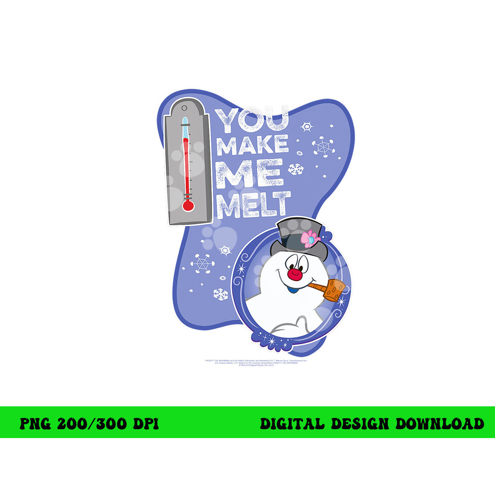Frosty the Snowman Melt  png, sublimation .jpg