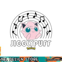 pokemon - jigglypuff music notes png, digital prints, sublimation