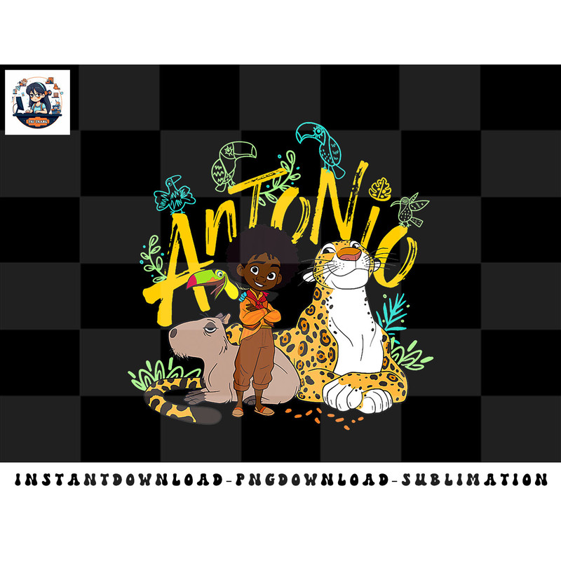 Disney Encanto Antonio with Animal Friends png, sublimation, digital download.jpg