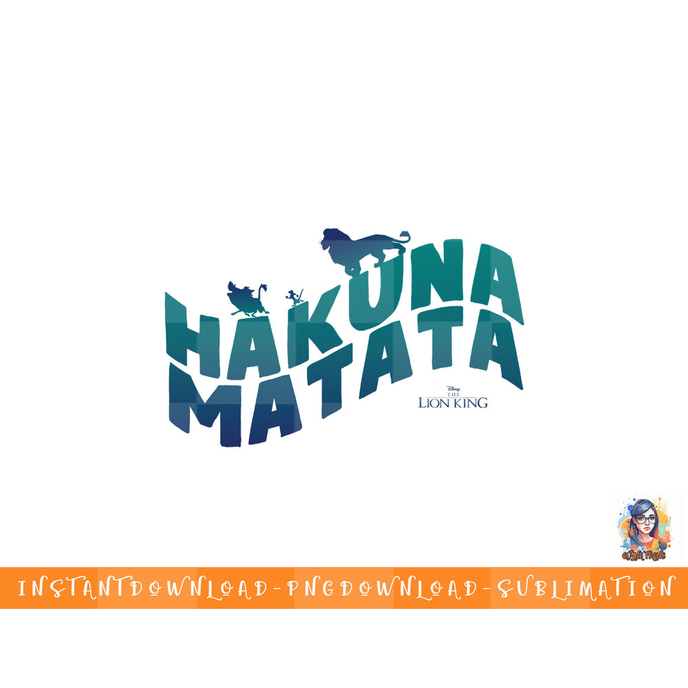 Disney Lion King Hakuna Matata Blue Text Trio Logo png, sublimation, digital download.jpg