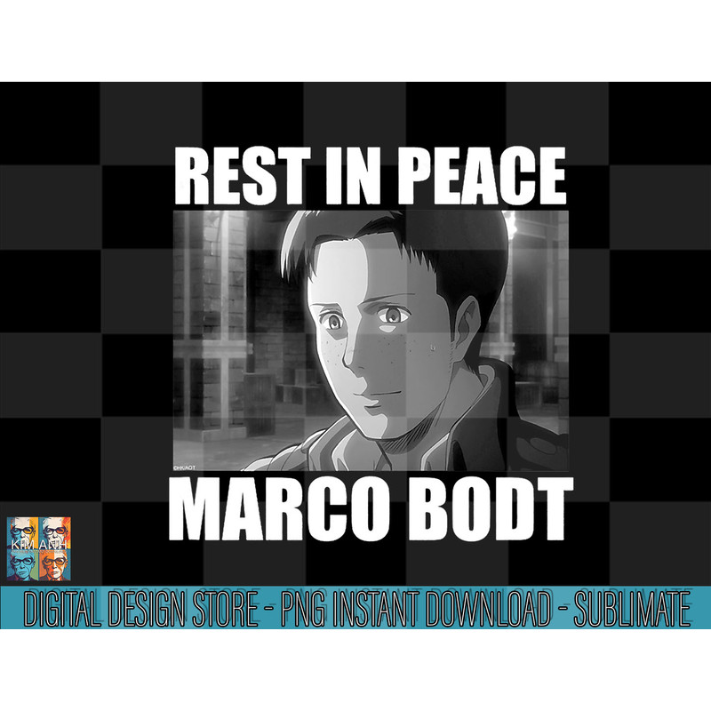 Attack on Titan RIP Marco Bodt png, sublimate.jpg