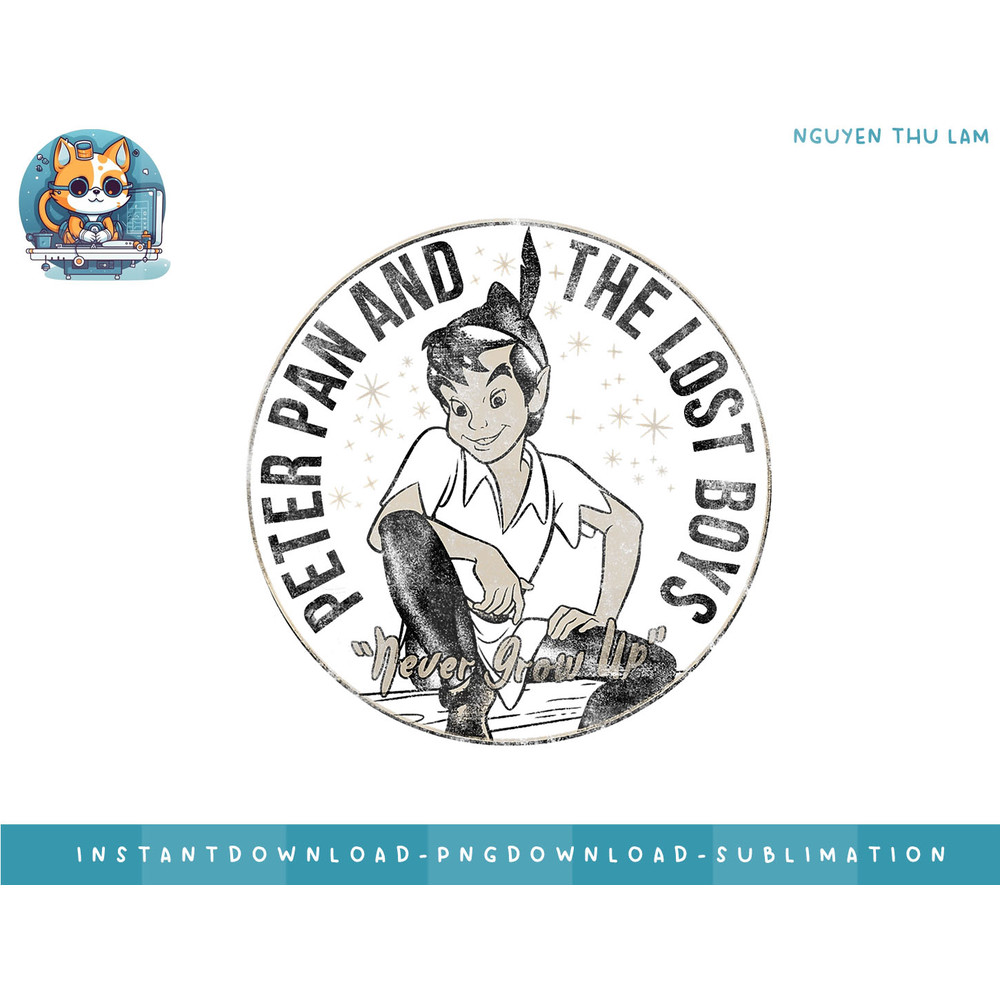 Disney Peter Pan and the Lost Boys Graphic T-Shirt png, digital prints.jpg