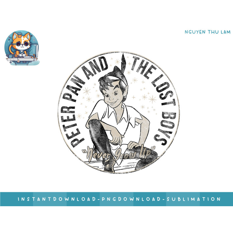 Disney Peter Pan and the Lost Boys Graphic T-Shirt png, digital prints.jpg