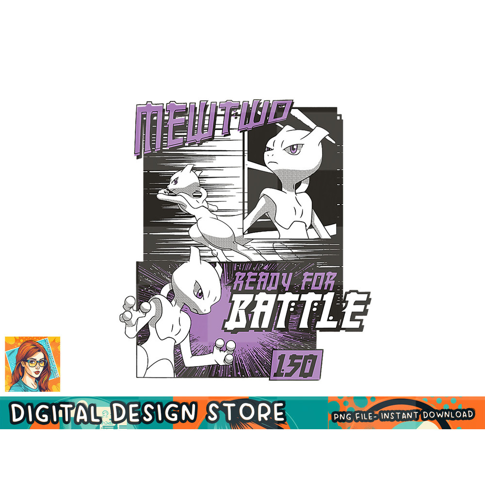 Pokemon - Mewtwo Ready For Battle png, digital prints, sublimation.jpg