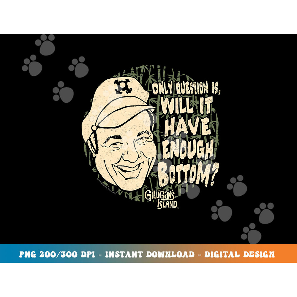 Gilligan s Island Skipper Enough Bottom  png, sublimation.jpg