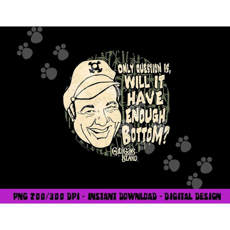 Gilligan s Island Skipper Enough Bottom  png, sublimation .jpg