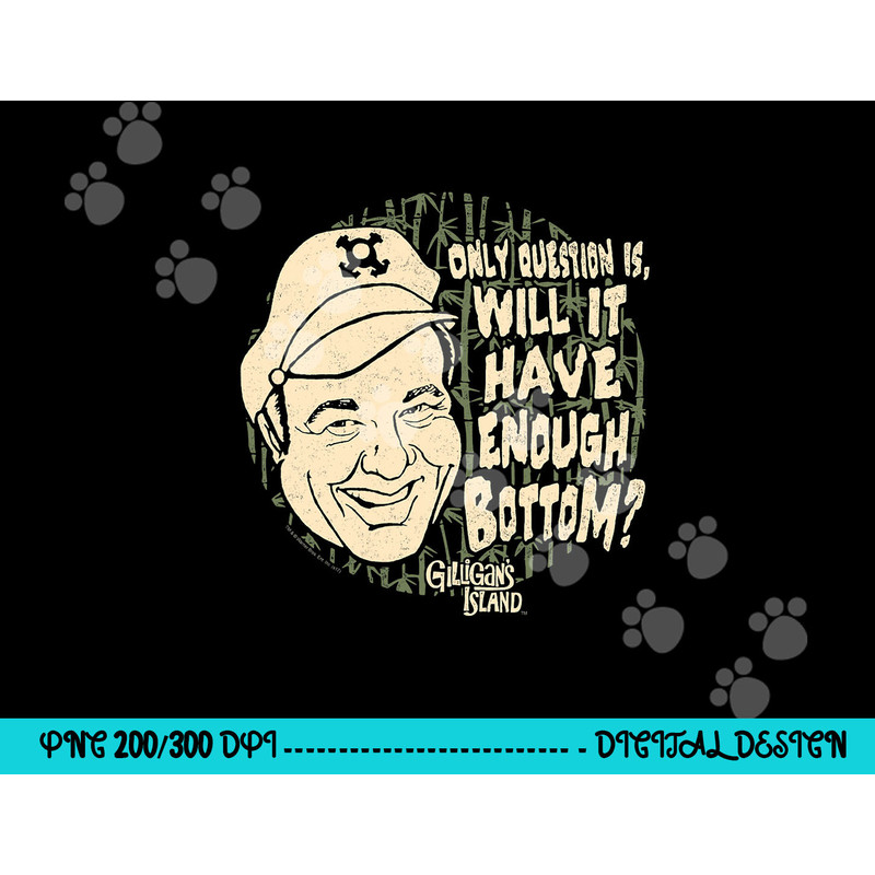 Gilligan s Island Skipper Enough Bottom png, sublimation .jpg
