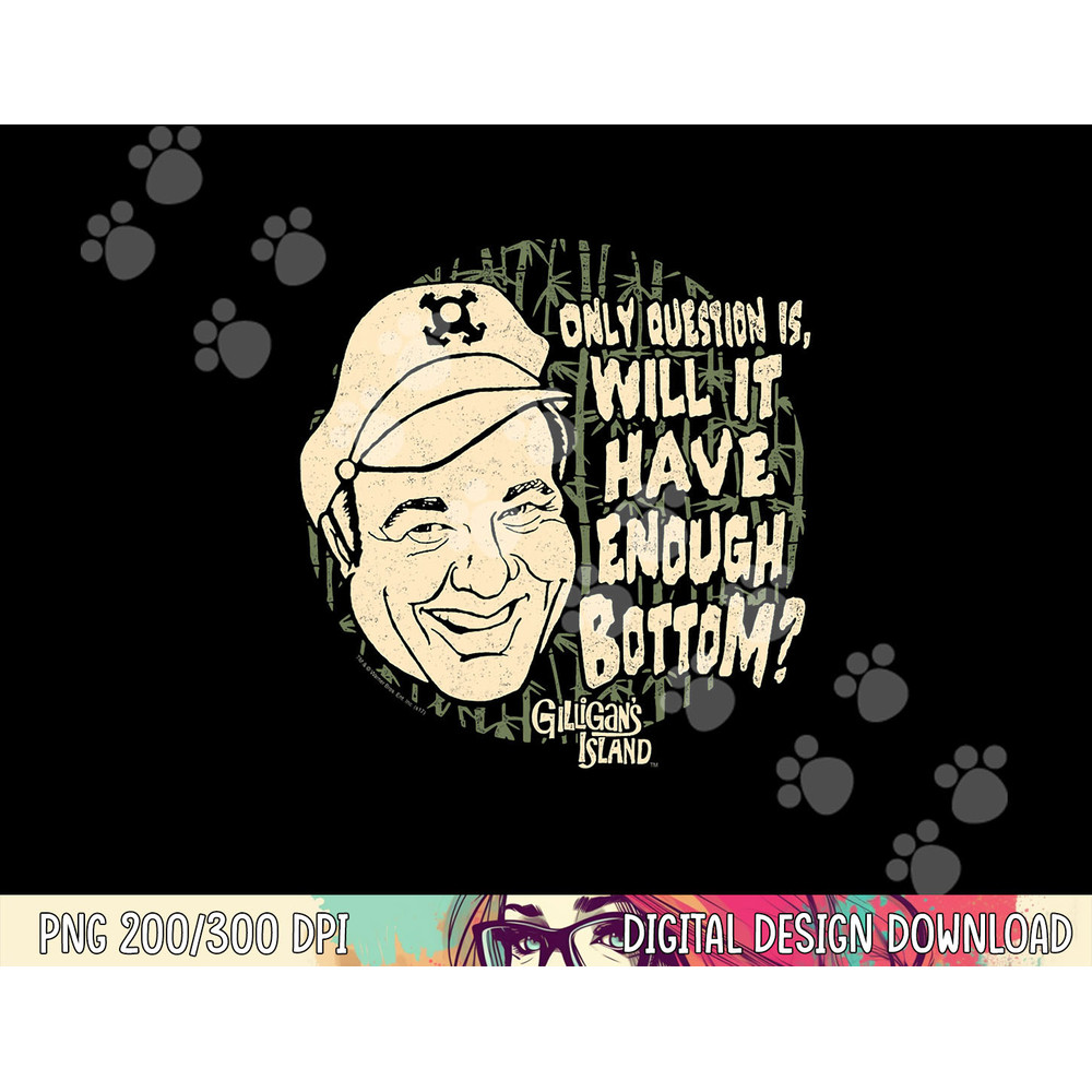 Gilligan s Island Skipper Enough Bottom png, sublimation .jpg