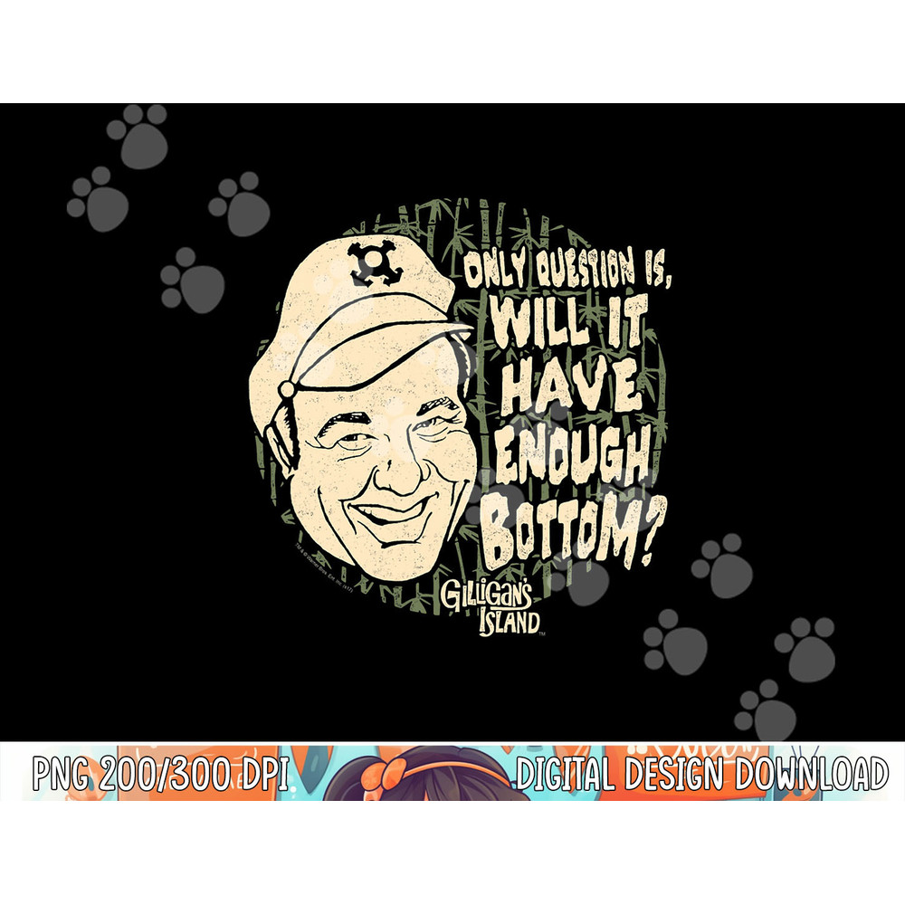 Gilligan s Island Skipper Enough Bottom png, sublimation .jpg