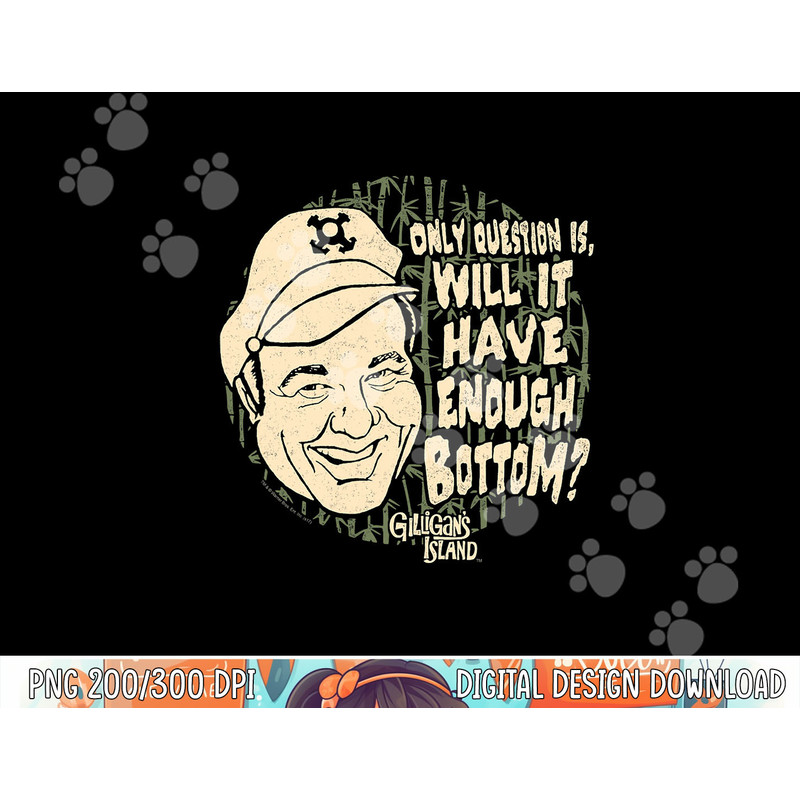 Gilligan s Island Skipper Enough Bottom png, sublimation .jpg