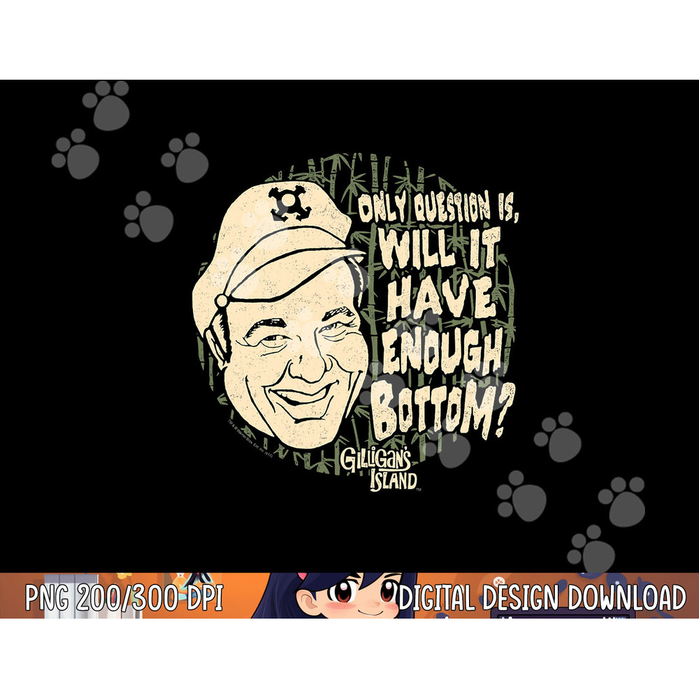 Gilligan s Island Skipper Enough Bottom png, sublimation .jpg