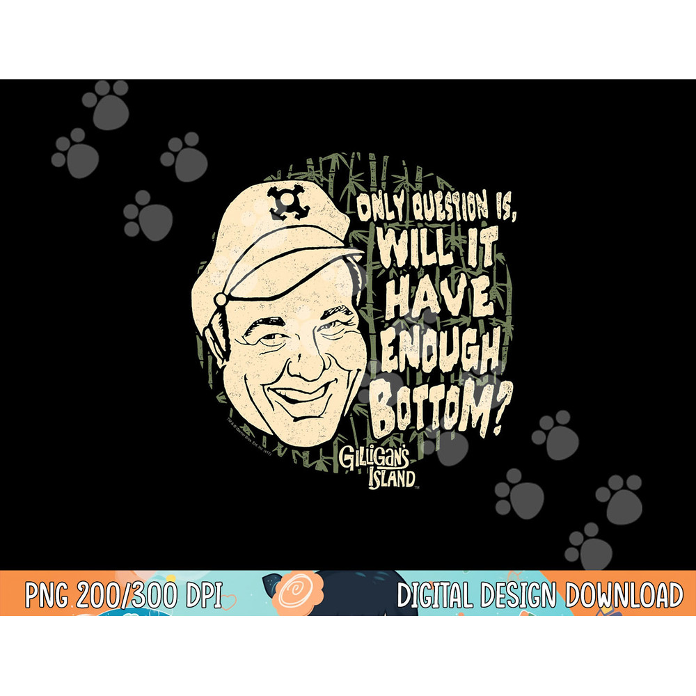 Gilligan s Island Skipper Enough Bottom  png, sublimation .jpg