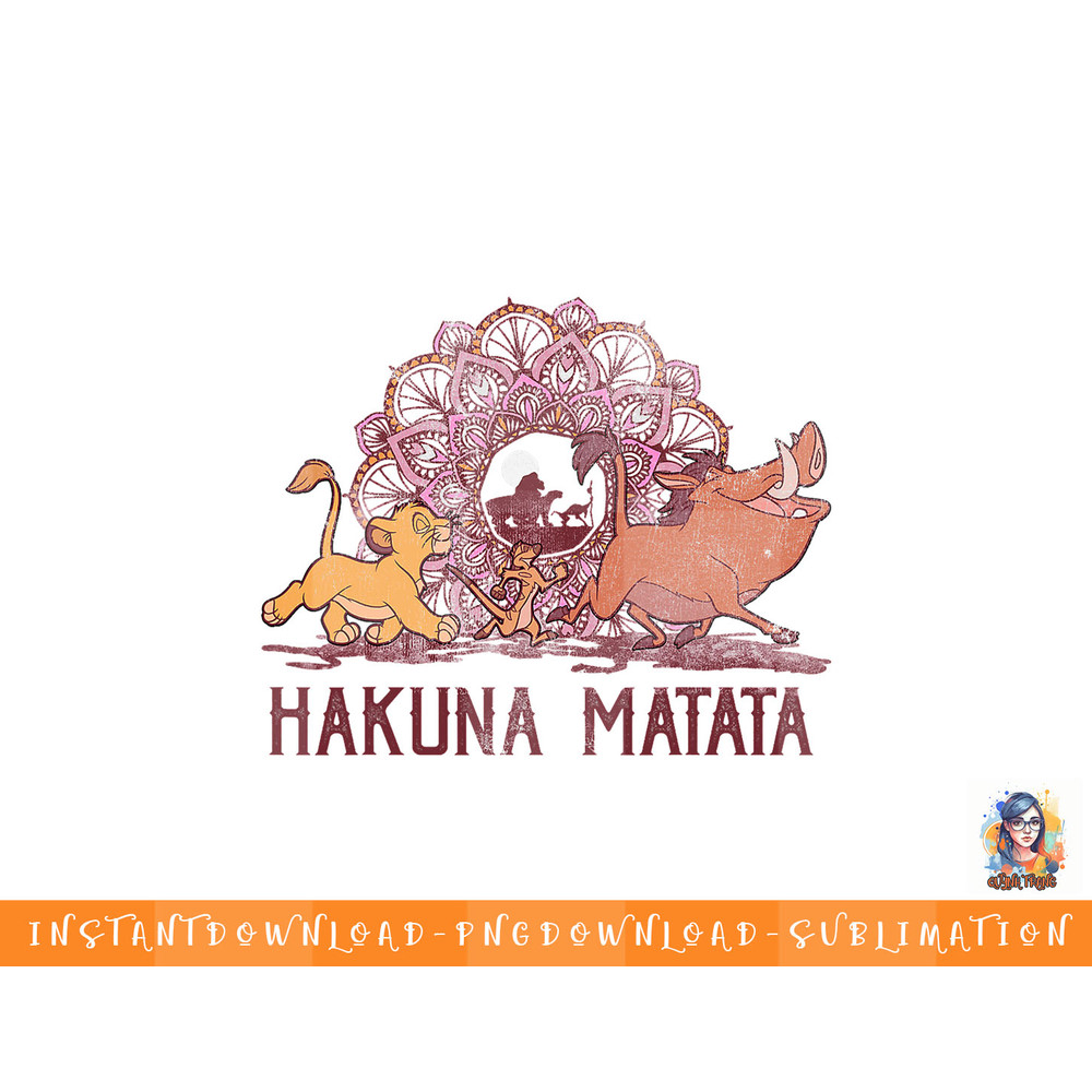 Disney Lion King Hakuna Matata Henna Group Shot Portrait png, sublimation, digital download.jpg