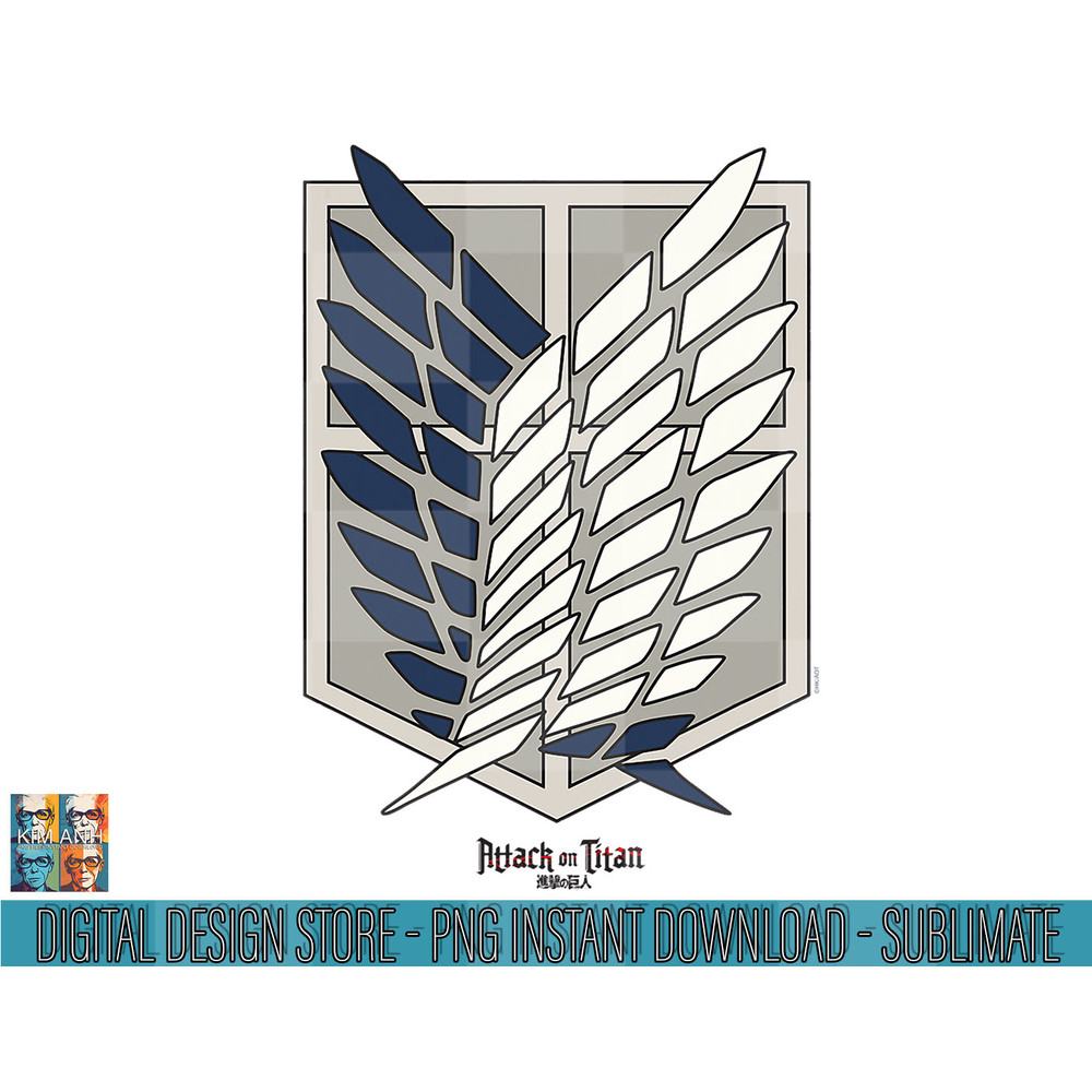 Attack on Titan Scout Regiment Shield png, sublimate.jpg