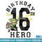 Legend of Zelda Link 16th Birthday Hero Portrait Logo png, sublimate, digital download.jpg