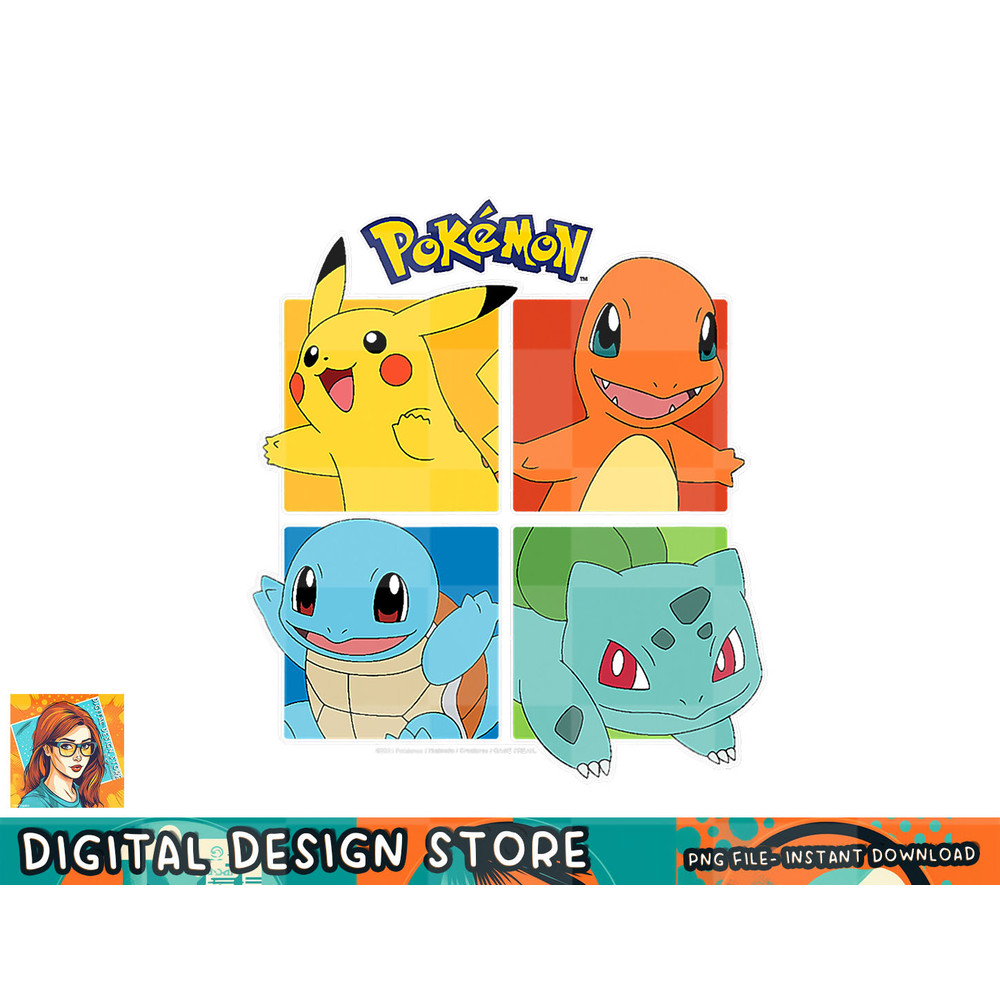 Pokemon - Partner Squares png, digital prints, sublimation.jpg
