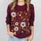 Flower Sweatshirt, Wildflower Women Sweatshirts, Plus Size, Ladies Flower Girl Gifts, Floral Gift, Girlfriend Gift - 6.jpg