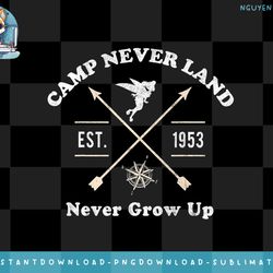 disney peter pan camp never land 1953 logo png, digital prints