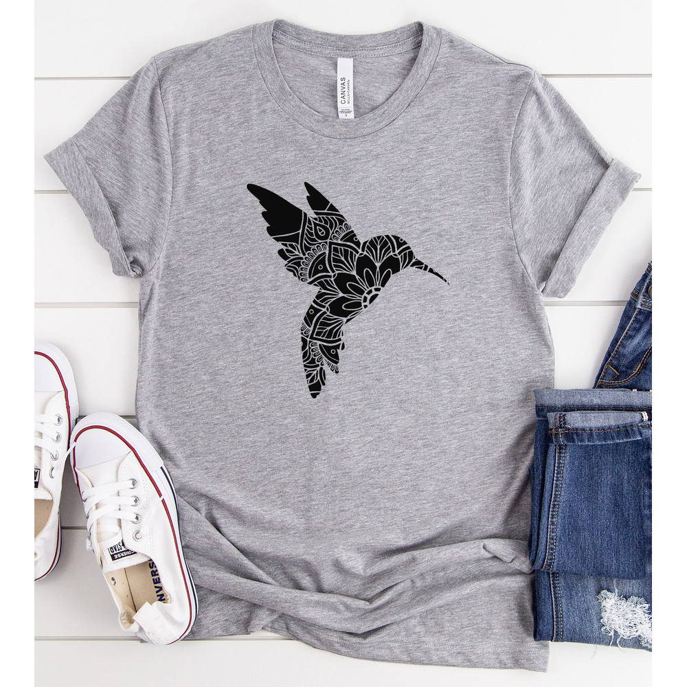 Hummingbird Shirt, Floral Hummingbird Shirt, Bird Lover, Nature Lover, Hummingbird Books Shirt - 2.jpg
