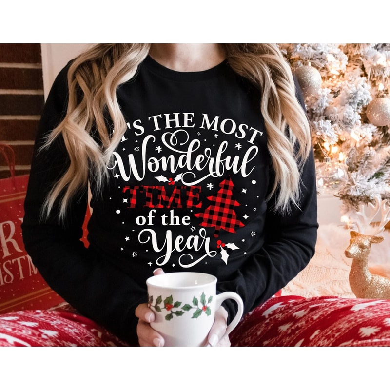 Its The Most Wonderful Time Of The Year Shirt, Christmas Long Sleeve Shirt, Gift For Family Christmas Shirts, Xmas T Shirt - 2.jpg
