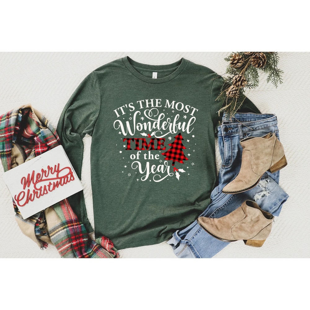 Its The Most Wonderful Time Of The Year Shirt, Christmas Long Sleeve Shirt, Gift For Family Christmas Shirts, Xmas T Shirt - 3.jpg