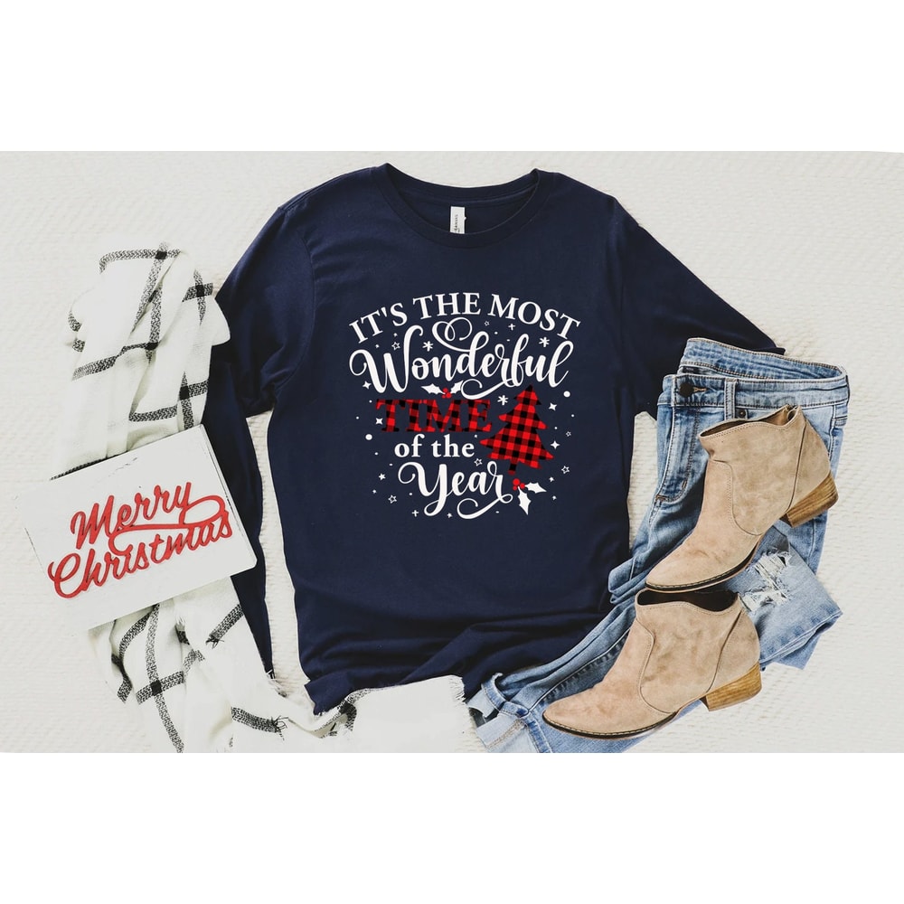 Its The Most Wonderful Time Of The Year Shirt, Christmas Long Sleeve Shirt, Gift For Family Christmas Shirts, Xmas T Shirt - 4.jpg